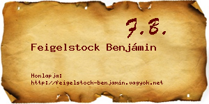 Feigelstock Benjámin névjegykártya
